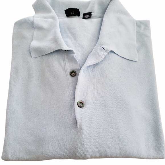 Hugo Boss Men's Light Blue Long Sleeve Polo - Picture 2 of 5